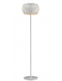 SOLE LP lampa podłogowa z płaskim białym kloszem - Zuma Line